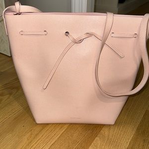 Mansur Gavriel Blush Pink large bucket bag